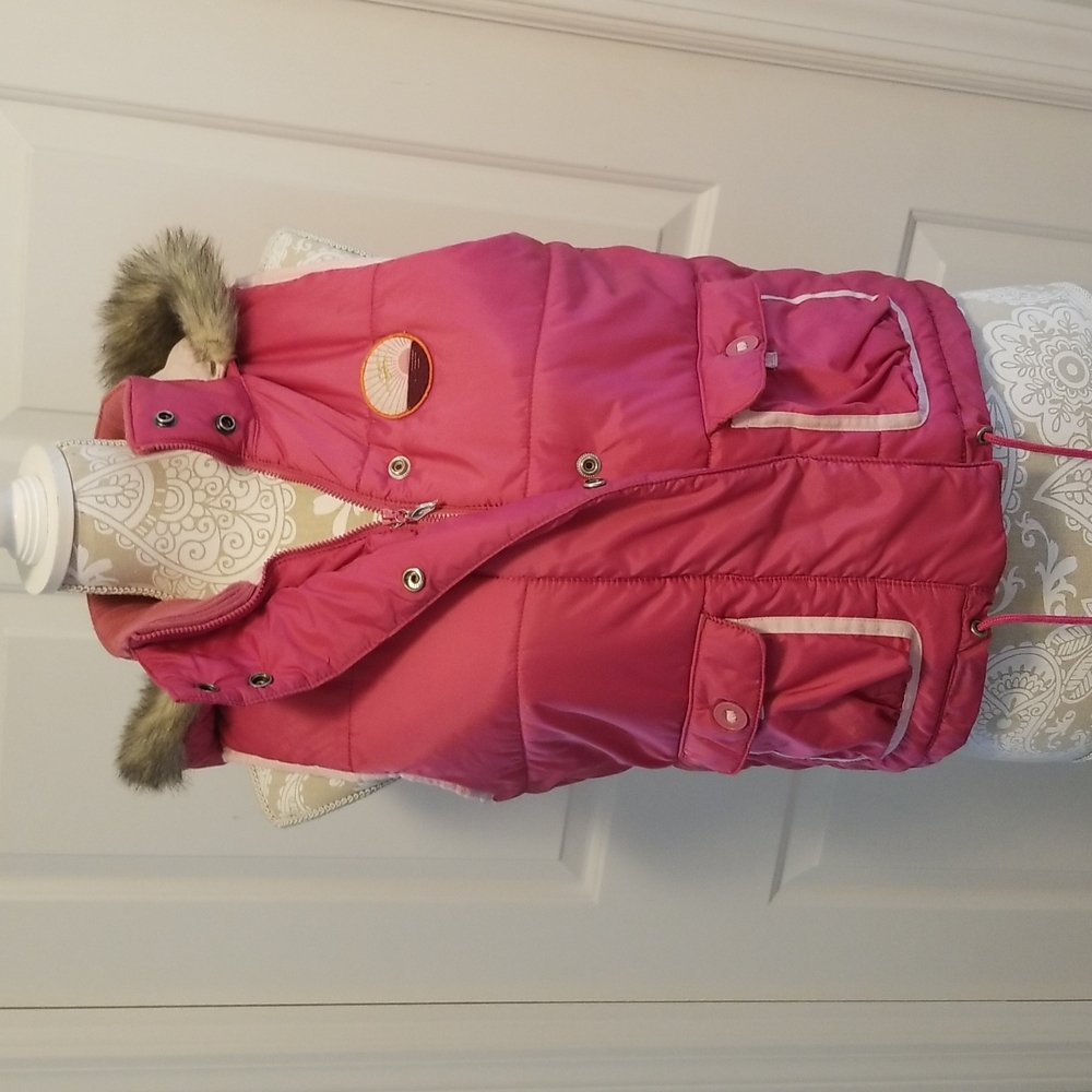 Roxy Pink hooded vest